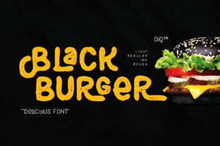 Black Burger: A Fun and Unique Display Font for Marketers