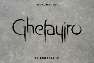 Discover Ghefayjro: A Unique Display Font for Bold Campaigns