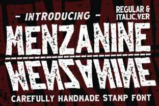 Discover Menzanine: A Rustic Font for Crafters and Creators