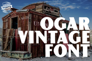 Discover Ogar: A Bold Vintage Font for Crafters