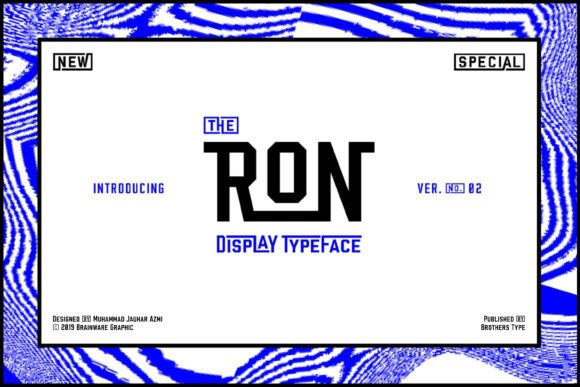 Discover Ron: A Bold and Futuristic Display Font