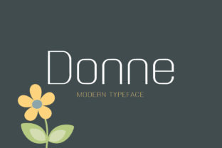 Donne: A Modern Display Font for Crafters and Creators