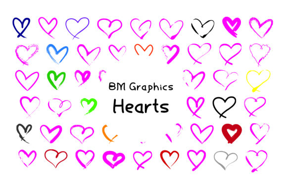 Enhance Your Web Design with BM Graphics - Hearts