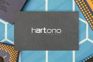 Hartono: A Futuristic Display Font for Editorial Brilliance