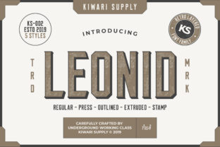 Leonid: A Bold Handwritten Font for Memorable Branding