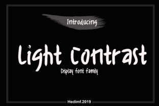 Light Contrast: A Bold Handmade Font for Editorial Impact