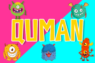 Quman: A Playful Display Font for Crafters and Creators