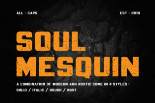 Soul Mesquin: A Bold and Geometric Font for Editorial Impact