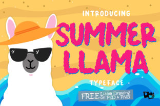 Summer Llama: A Charming Display Font for Web Design