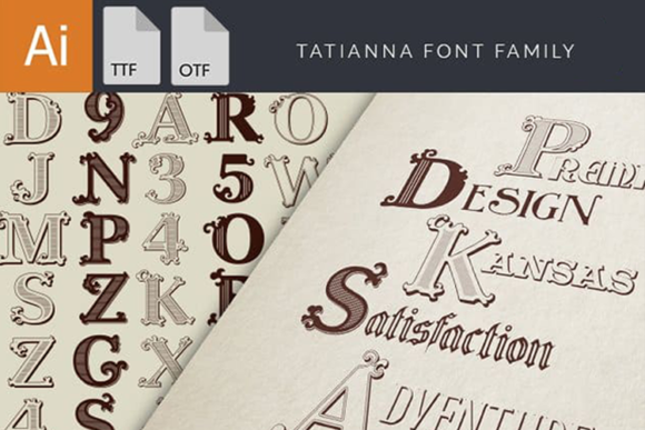 Tatianna Family: The Perfect Font for Your Retro Campaign