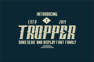 Tropper Family: A Versatile Vintage Font for Engaging Visuals