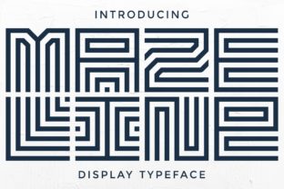 Unleash Creativity with Maze Line: A Futuristic Display Font